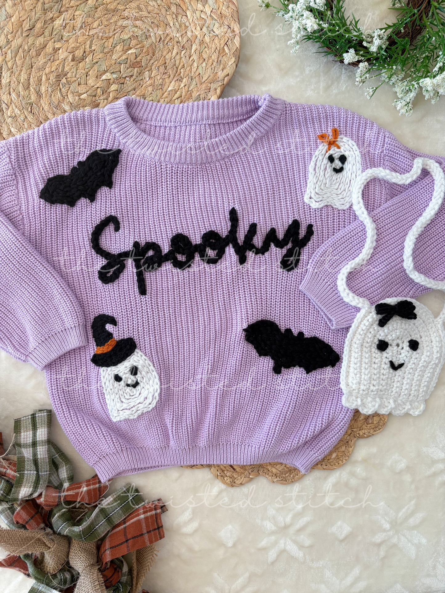 Oversized Embroidered Sweater (Sizes 6-12)