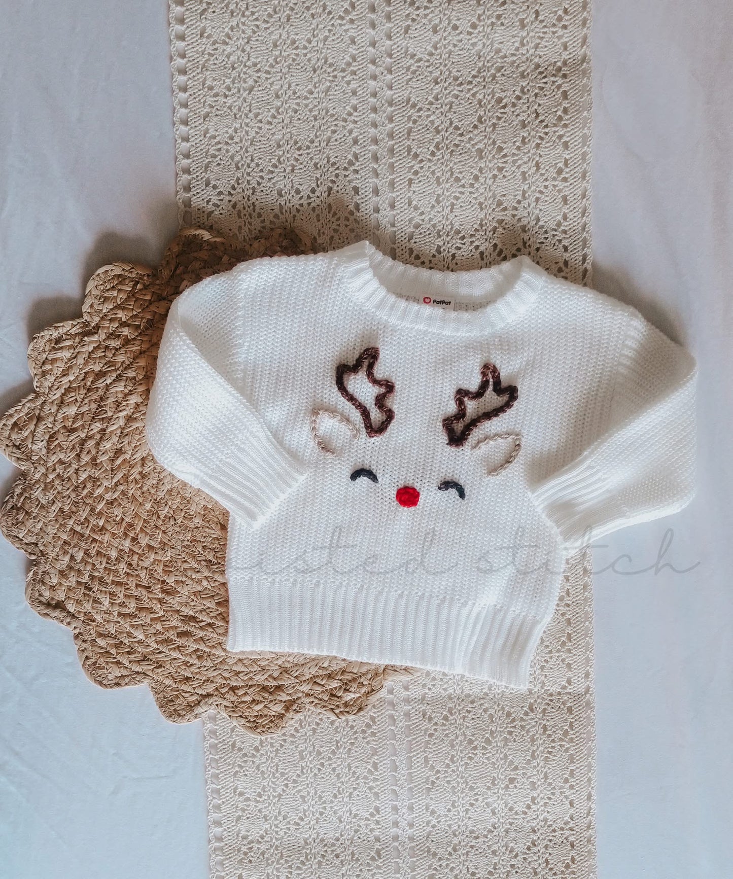 Christmas Oversized Embroidered Sweater