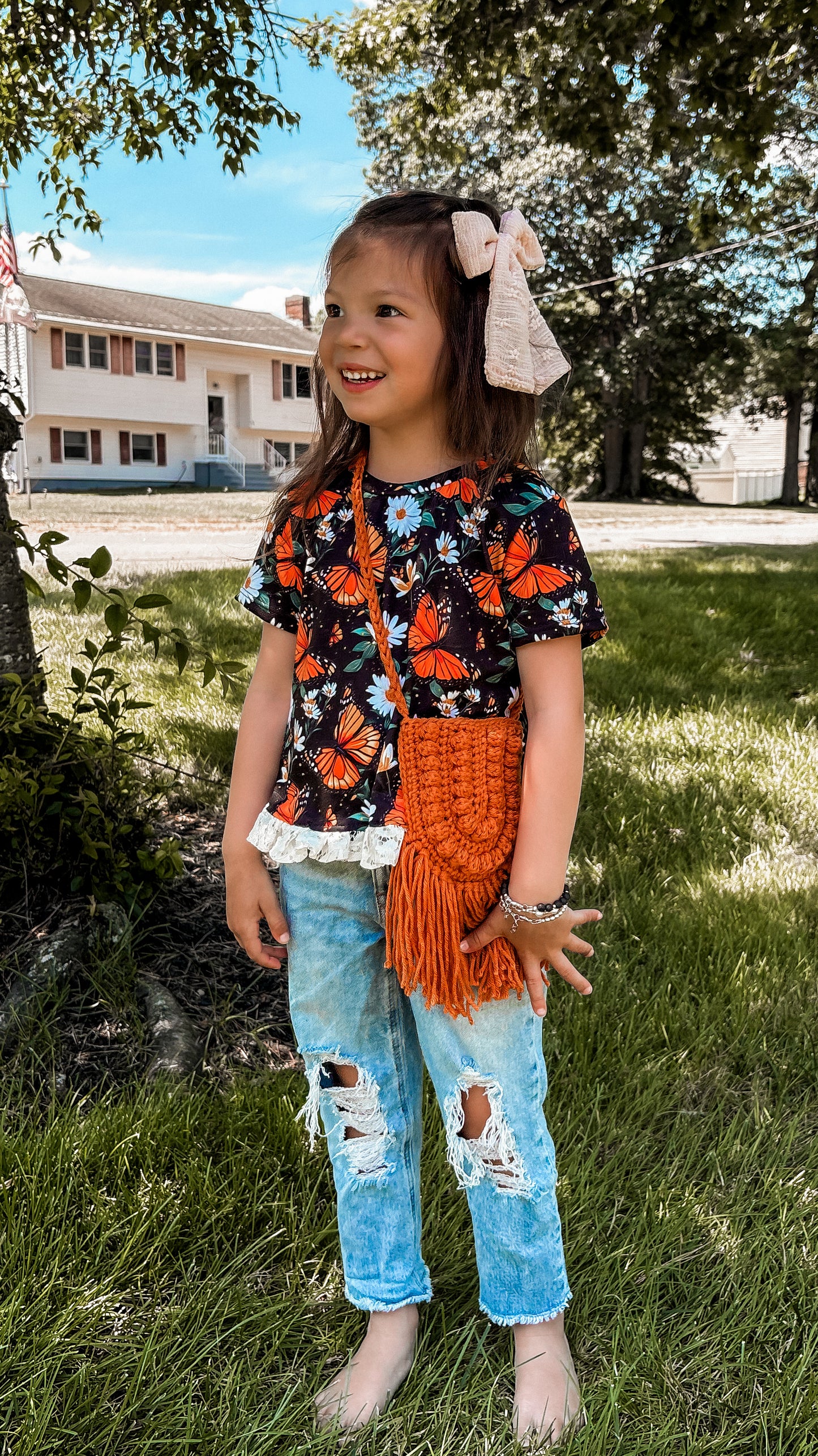 Fall Vibes Single Color Boho Fringe Purse
