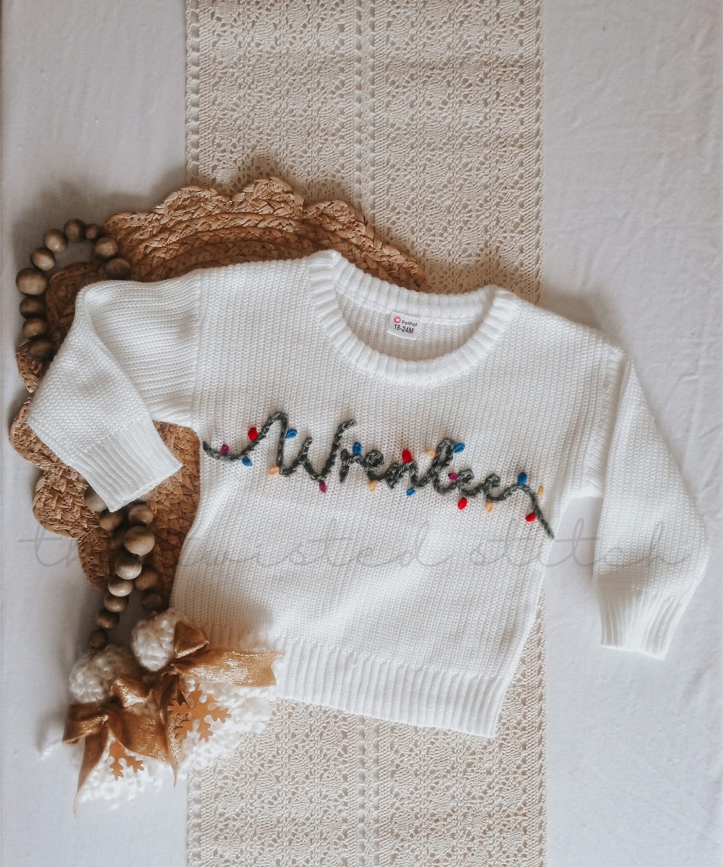 Christmas Oversized Embroidered Sweater