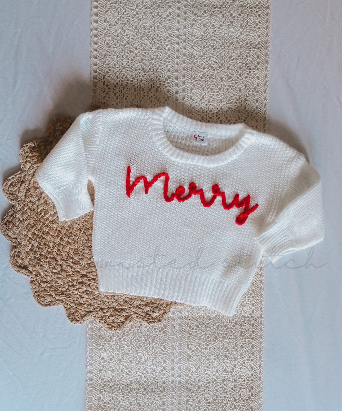 Christmas Oversized Embroidered Sweater