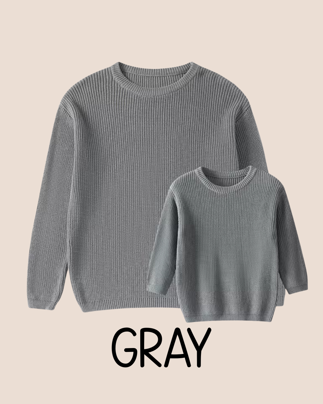 Oversized Embroidered Sweater (Sizes 6-12)