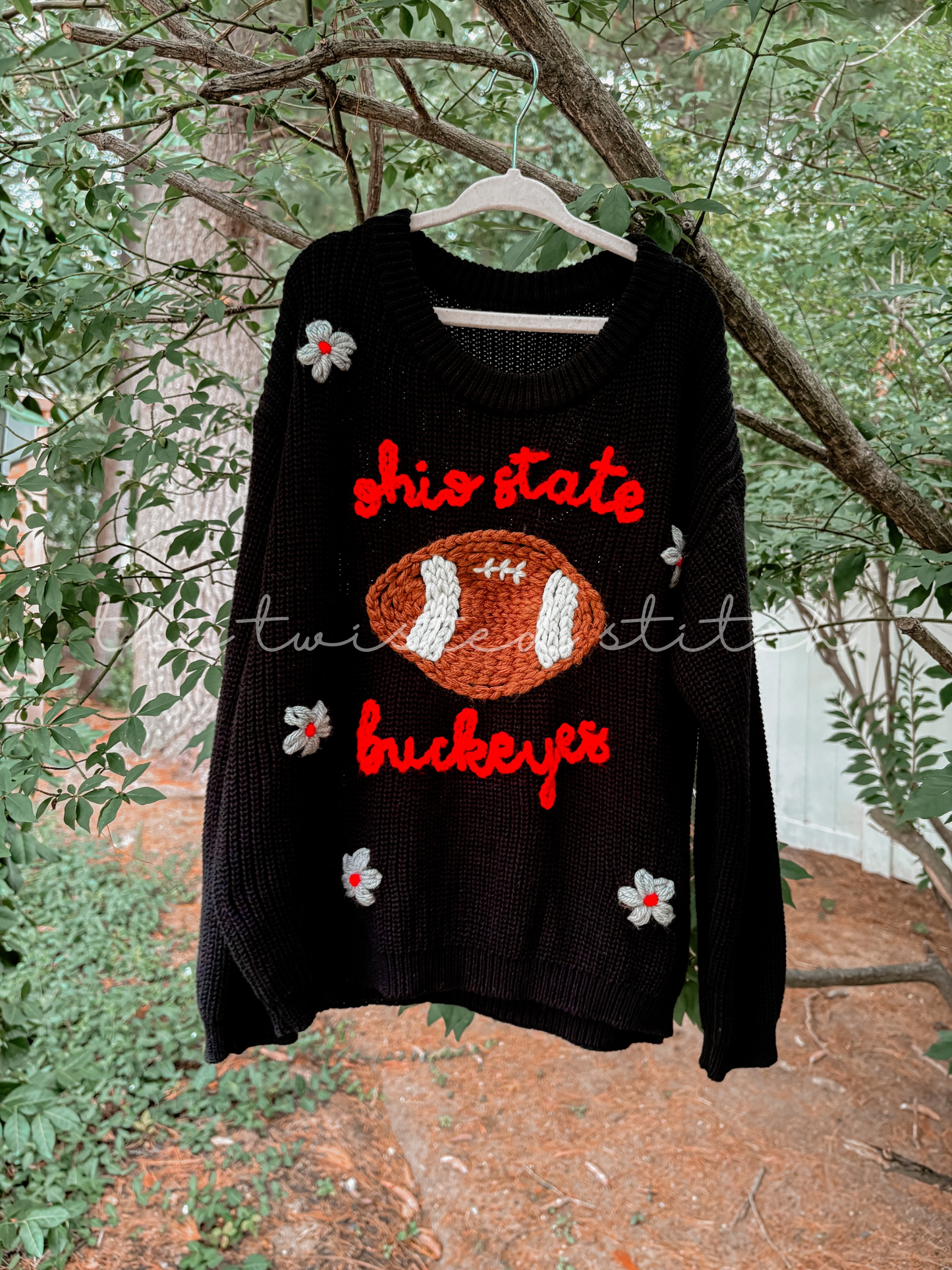 Embroidered Sweater Romper