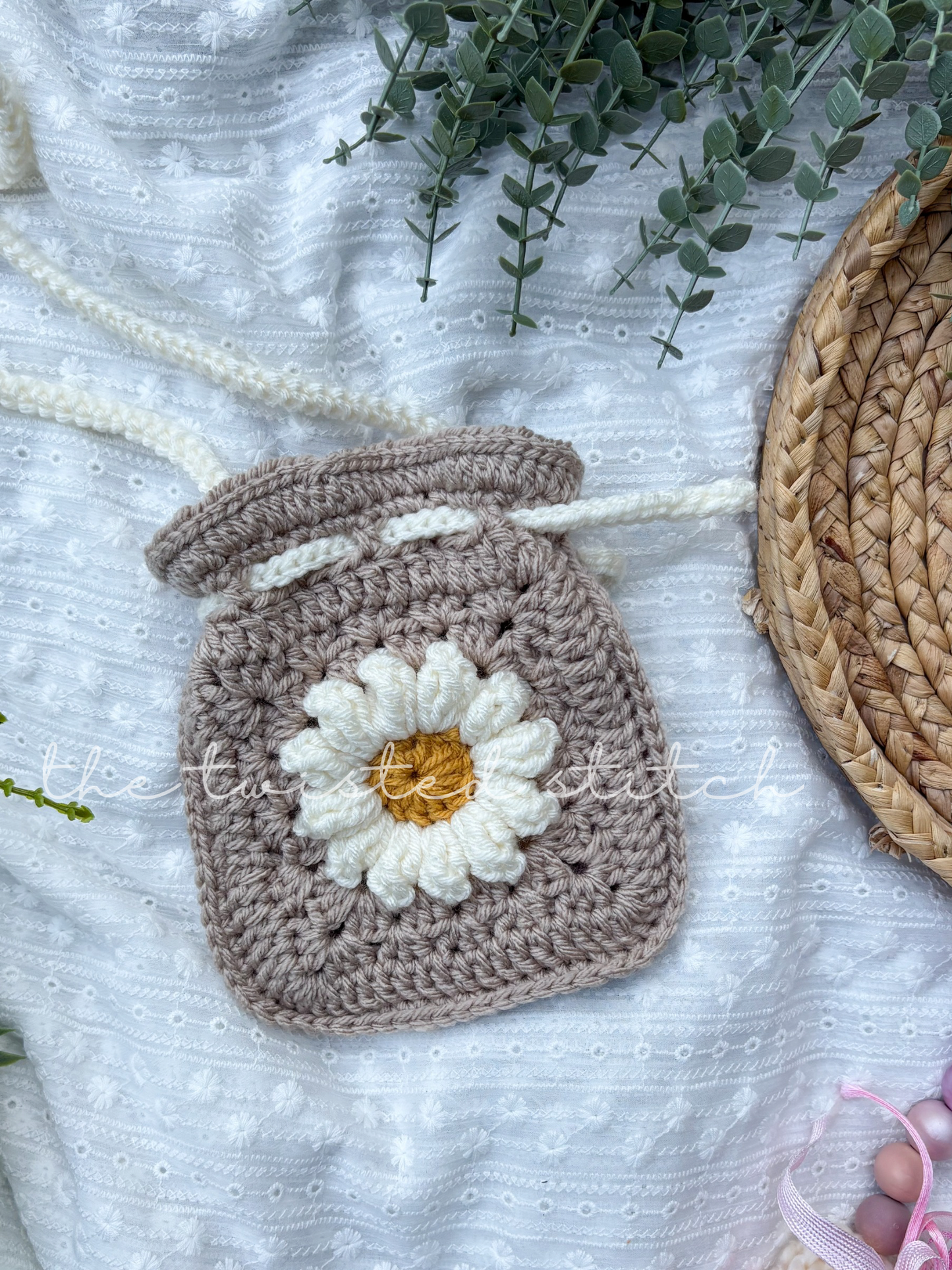 Fall Vibes Daisy Pouch Purse