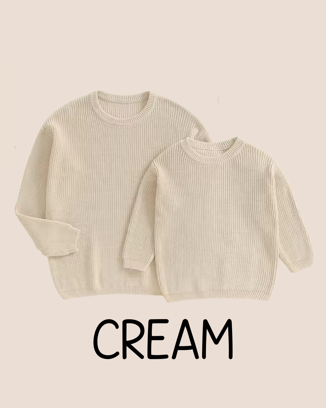 Oversized Embroidered Sweater (Sizes 6-12)