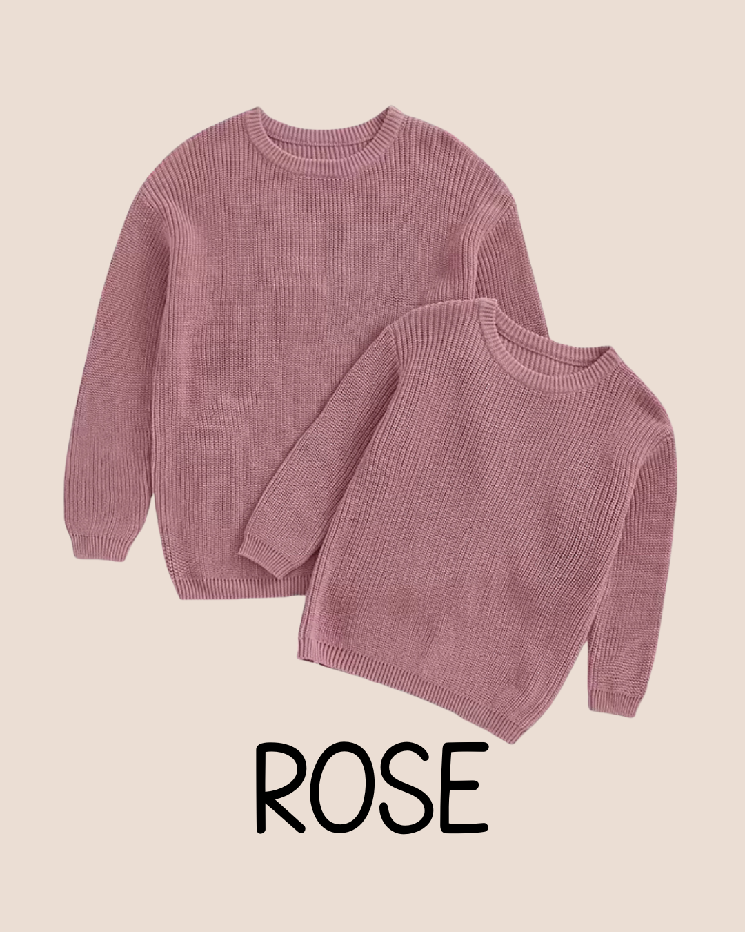 Oversized Embroidered Sweater (Sizes 6-12)