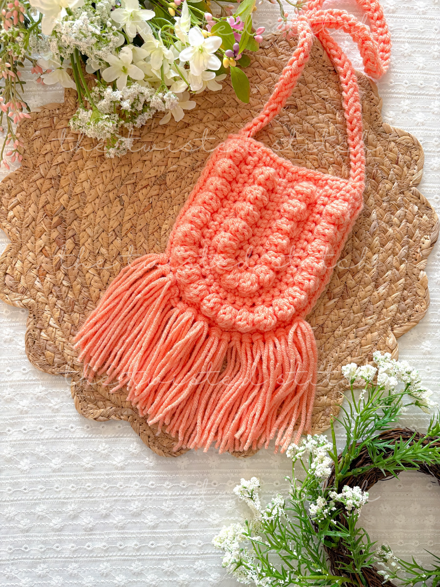 Peach Boho with Fringe