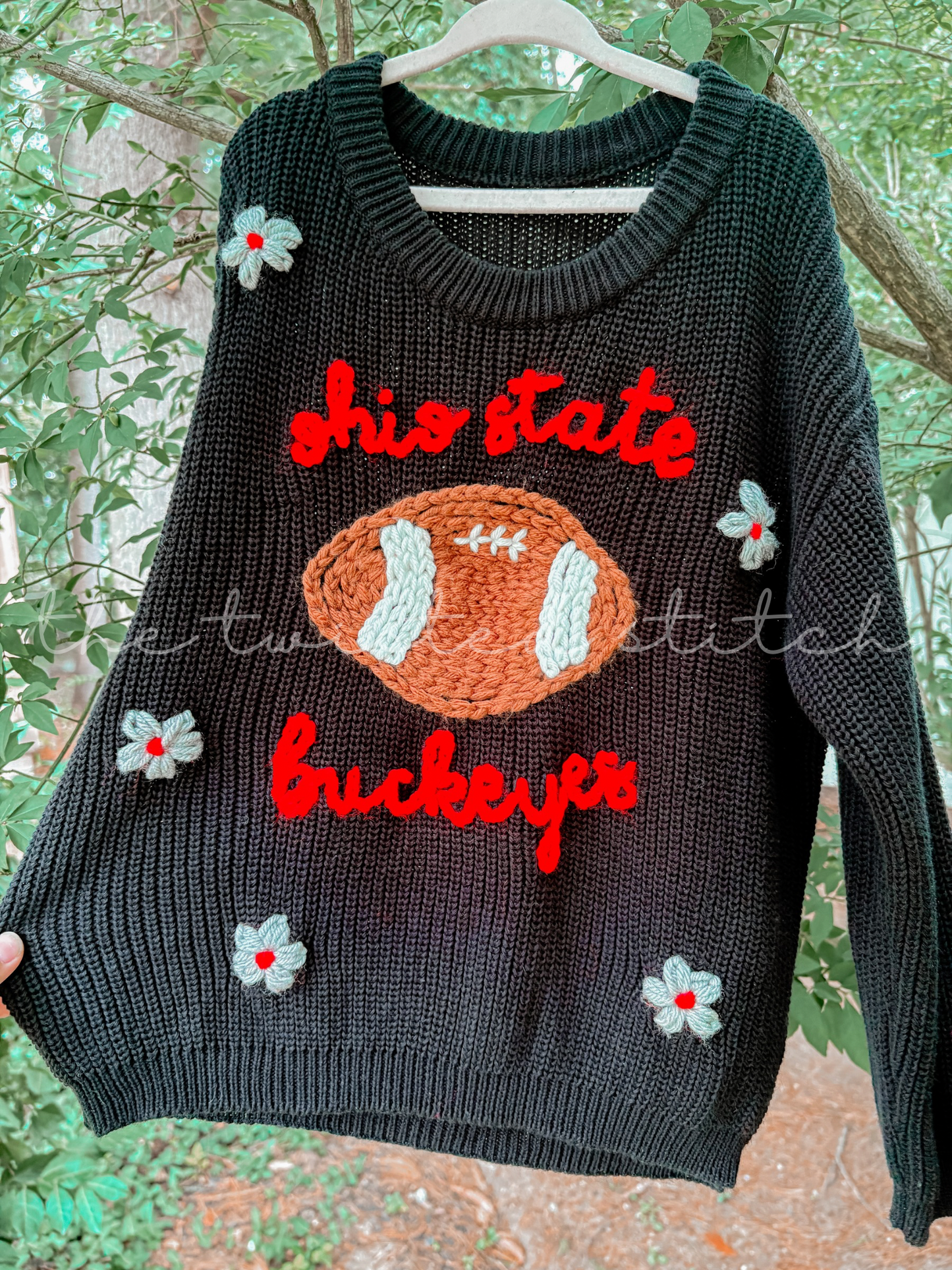 Embroidered Sweater Romper