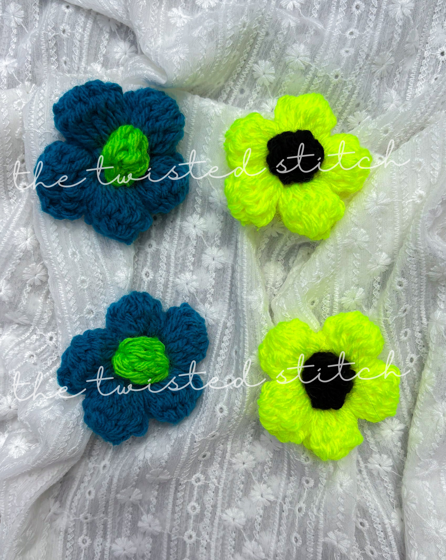 Neon Daisy Headband (3 Daisies)