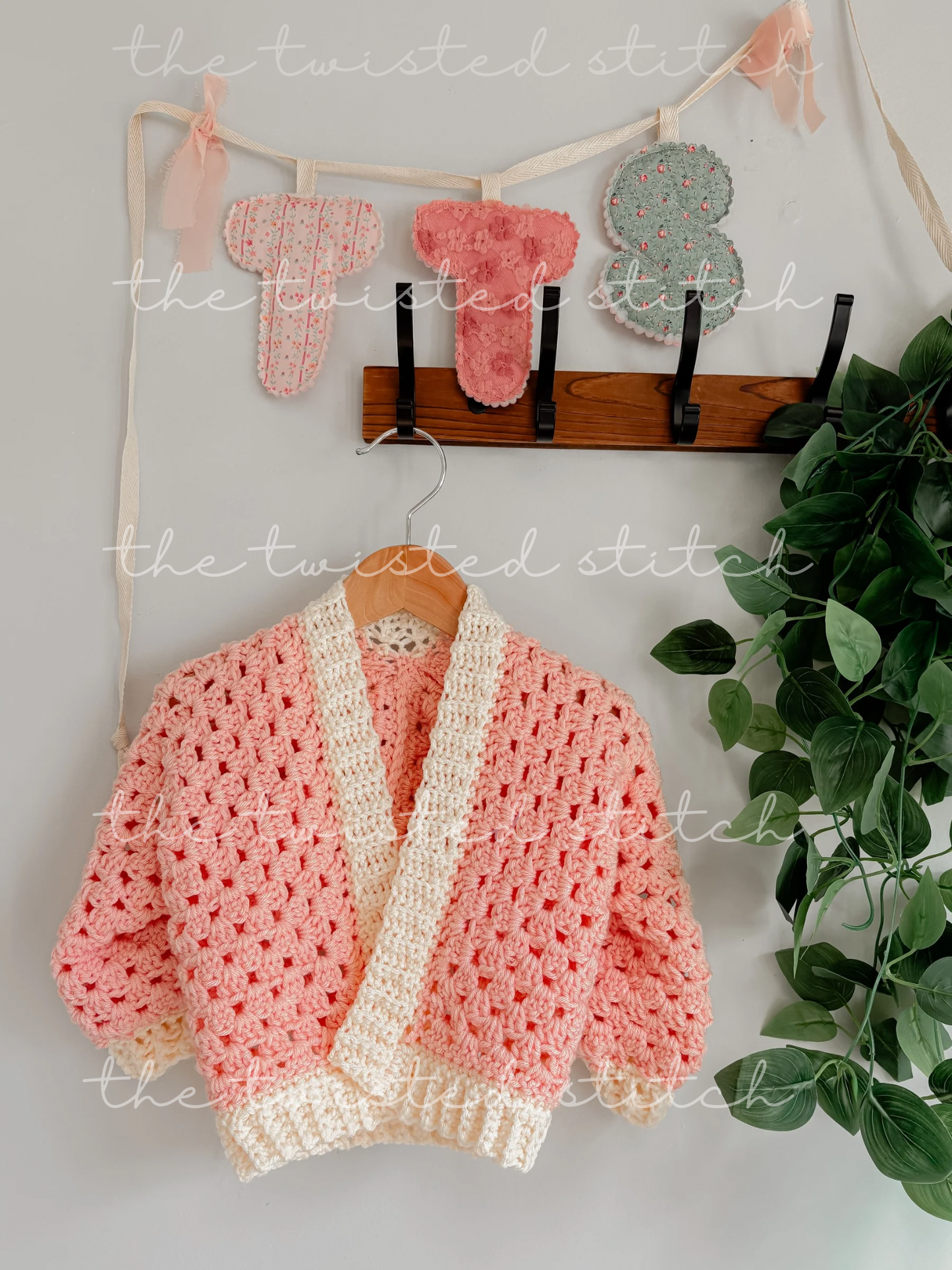 Kids Crochet Cardigan - 1/2y - 12/13y
