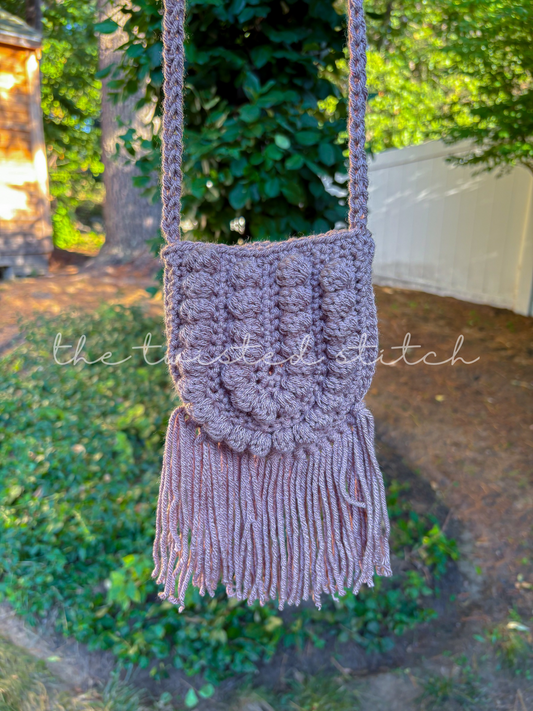 Brownie Boho with Fringe Purse