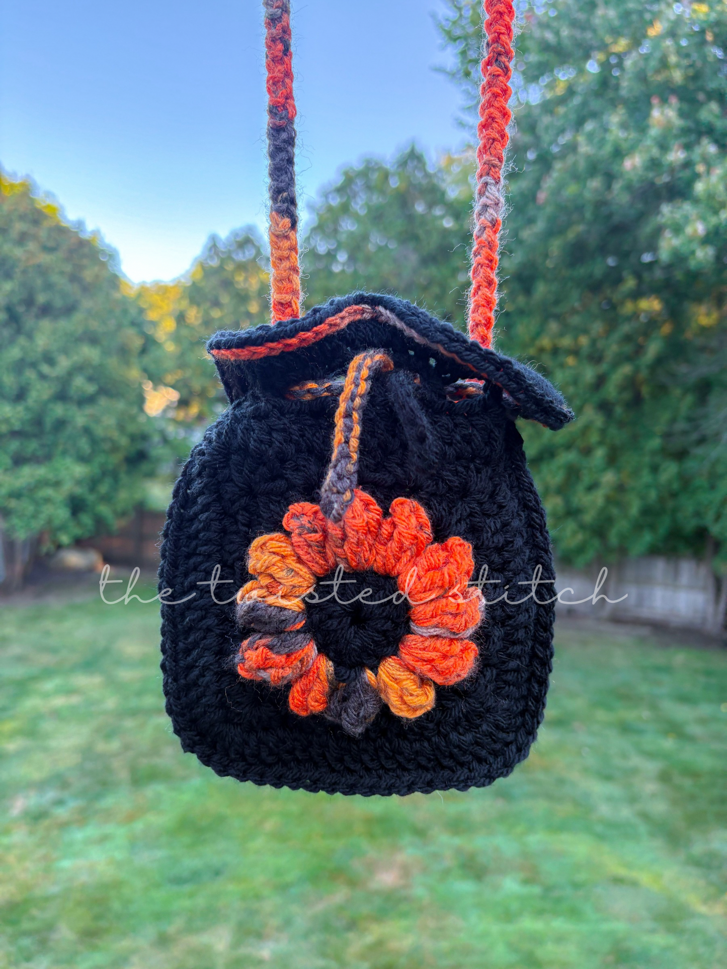 Spooky Season Daisy Pouch