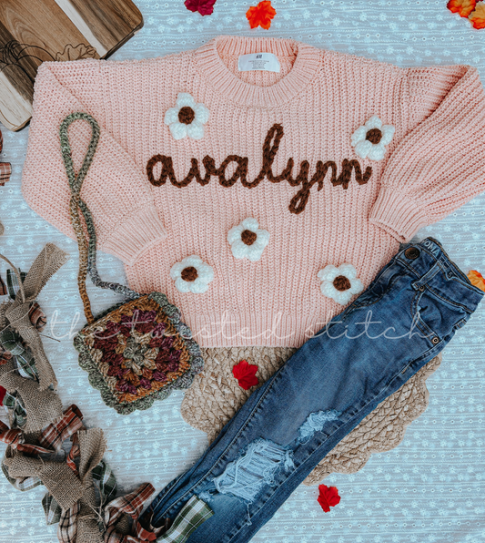Christmas Oversized Embroidered Sweater