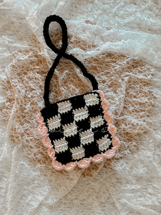 Checkered Purse
