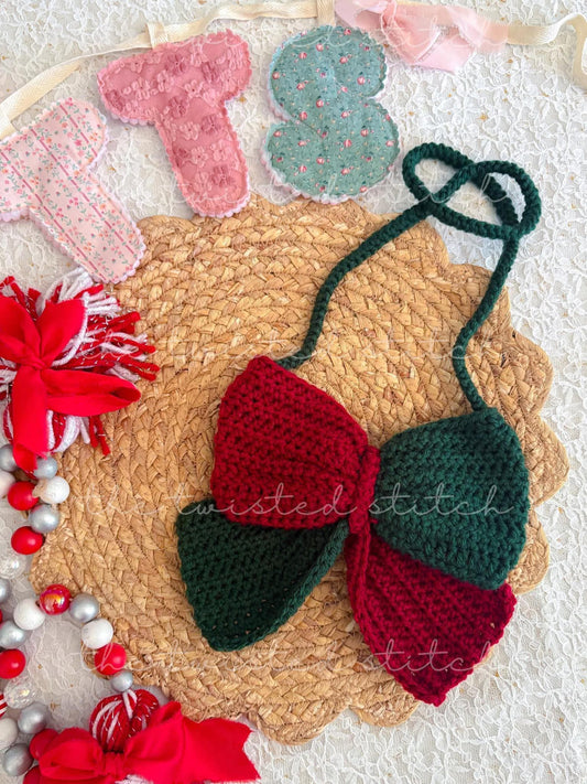 Christmas Bow Purse