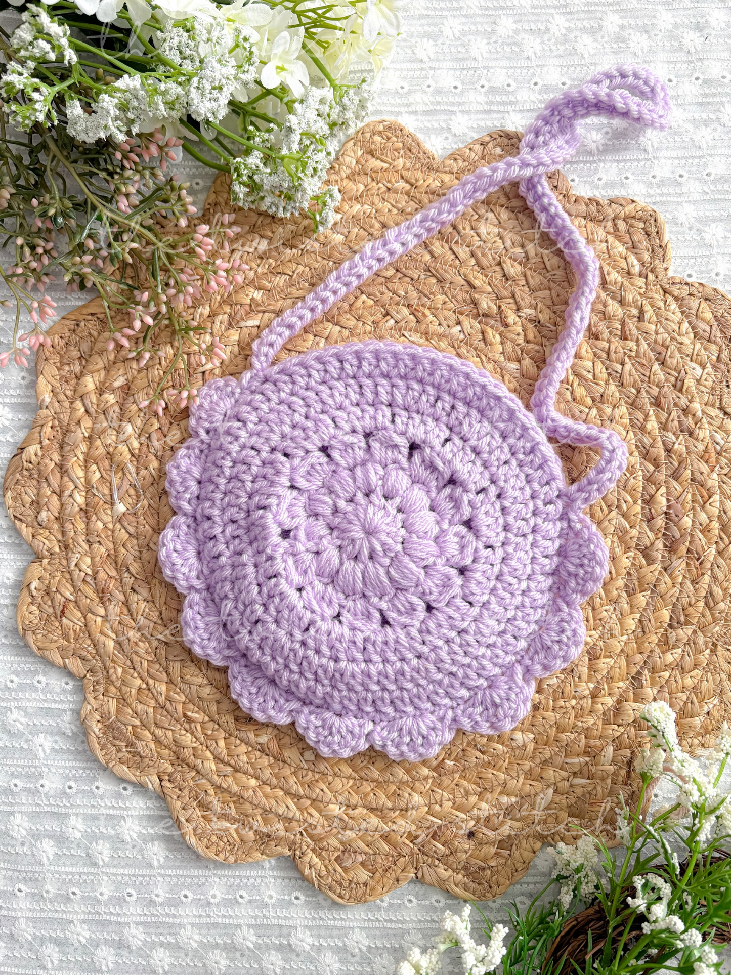 Scalloped Mandala Purse