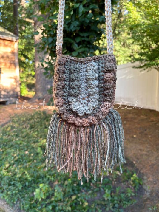 Cobblestone Boho with Fringe Purse