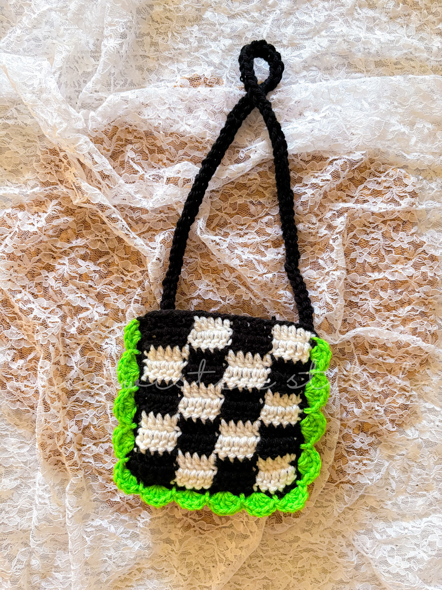 Checkered Purse