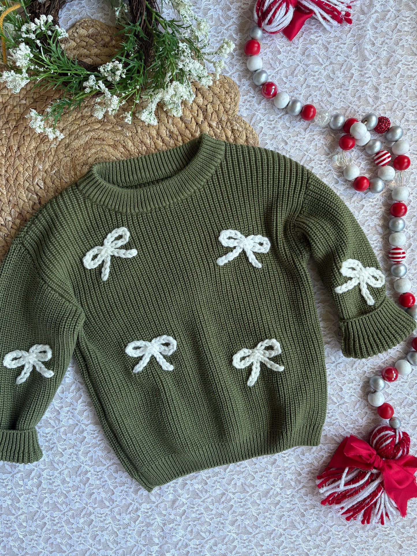 Christmas Oversized Embroidered Sweater