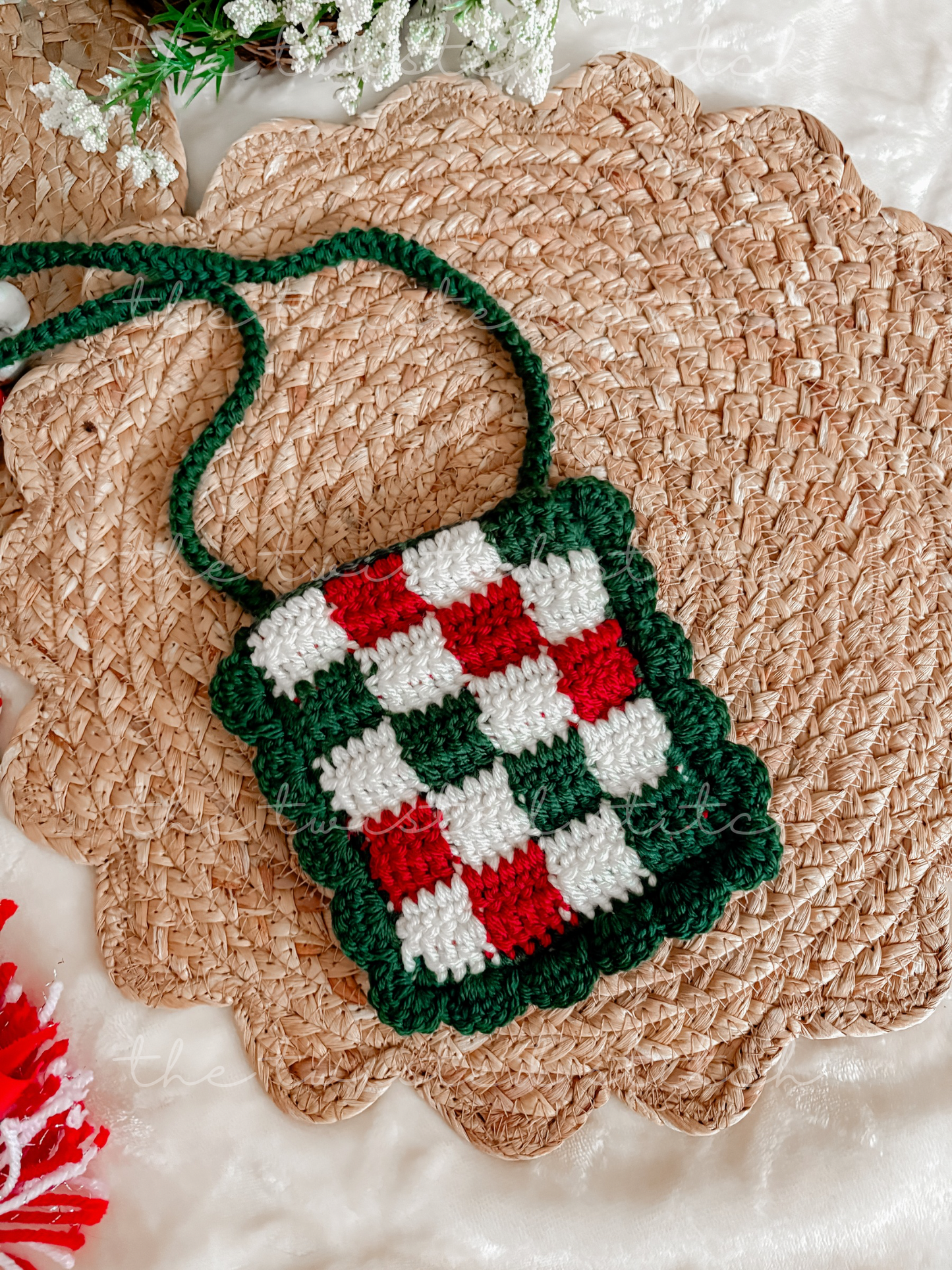 Christmas Checkered Purse