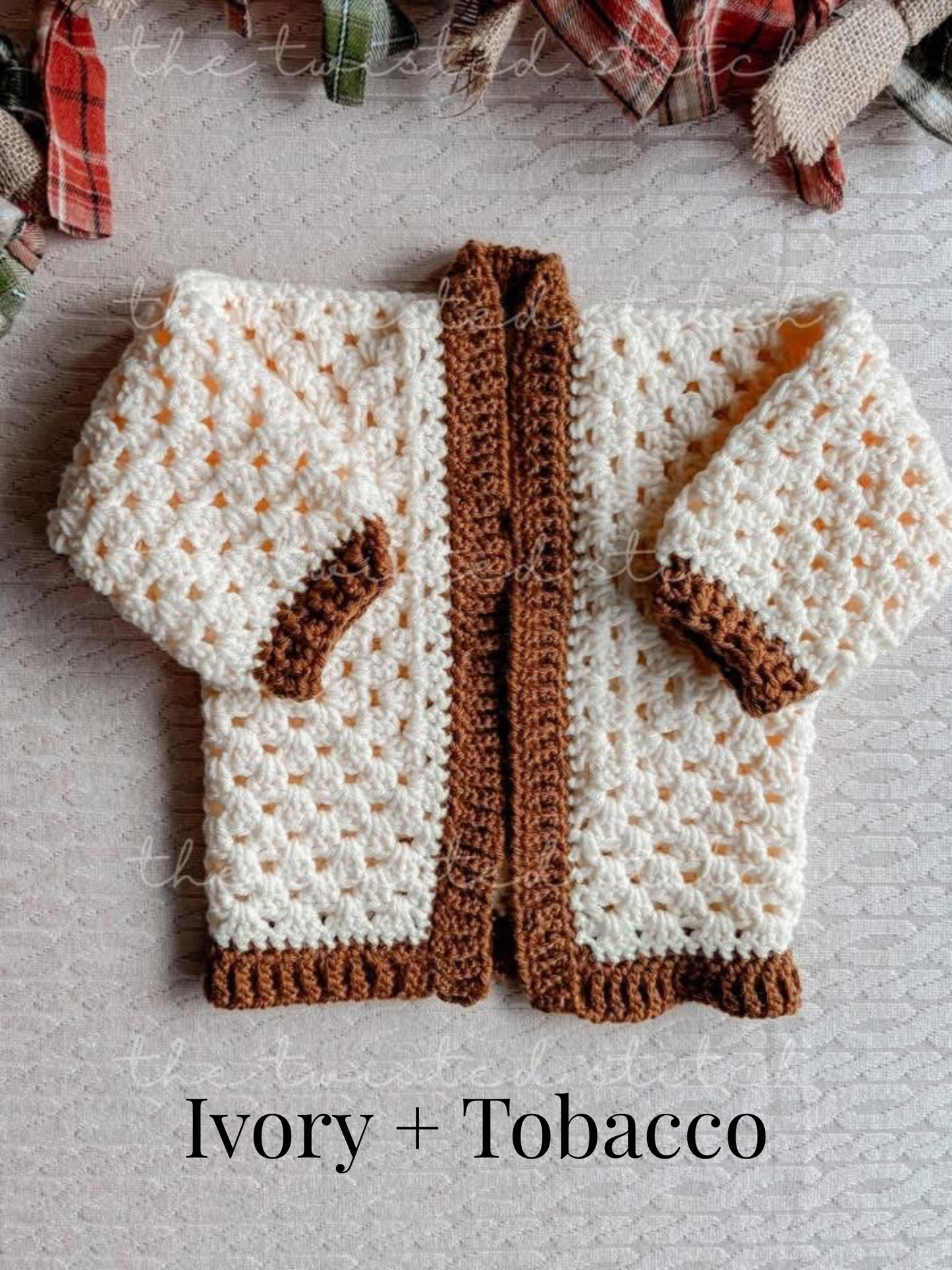 Crochet Cardigan - Ships by mid Sept
