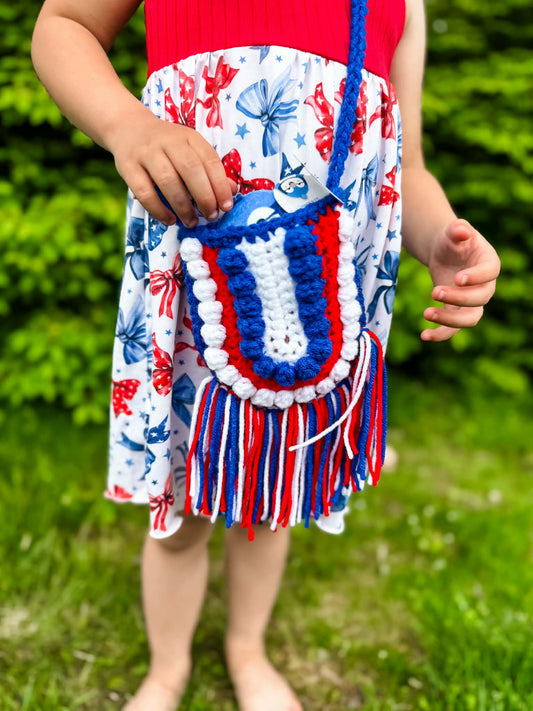 RWB Boho Purse with Fringe