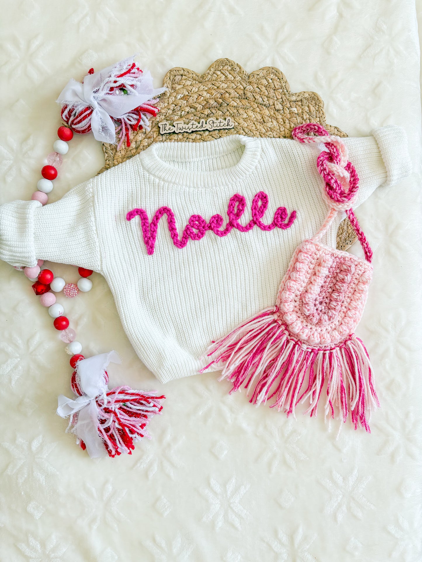 Simple Name Embroidered Sweater - 10-15 BD TAT