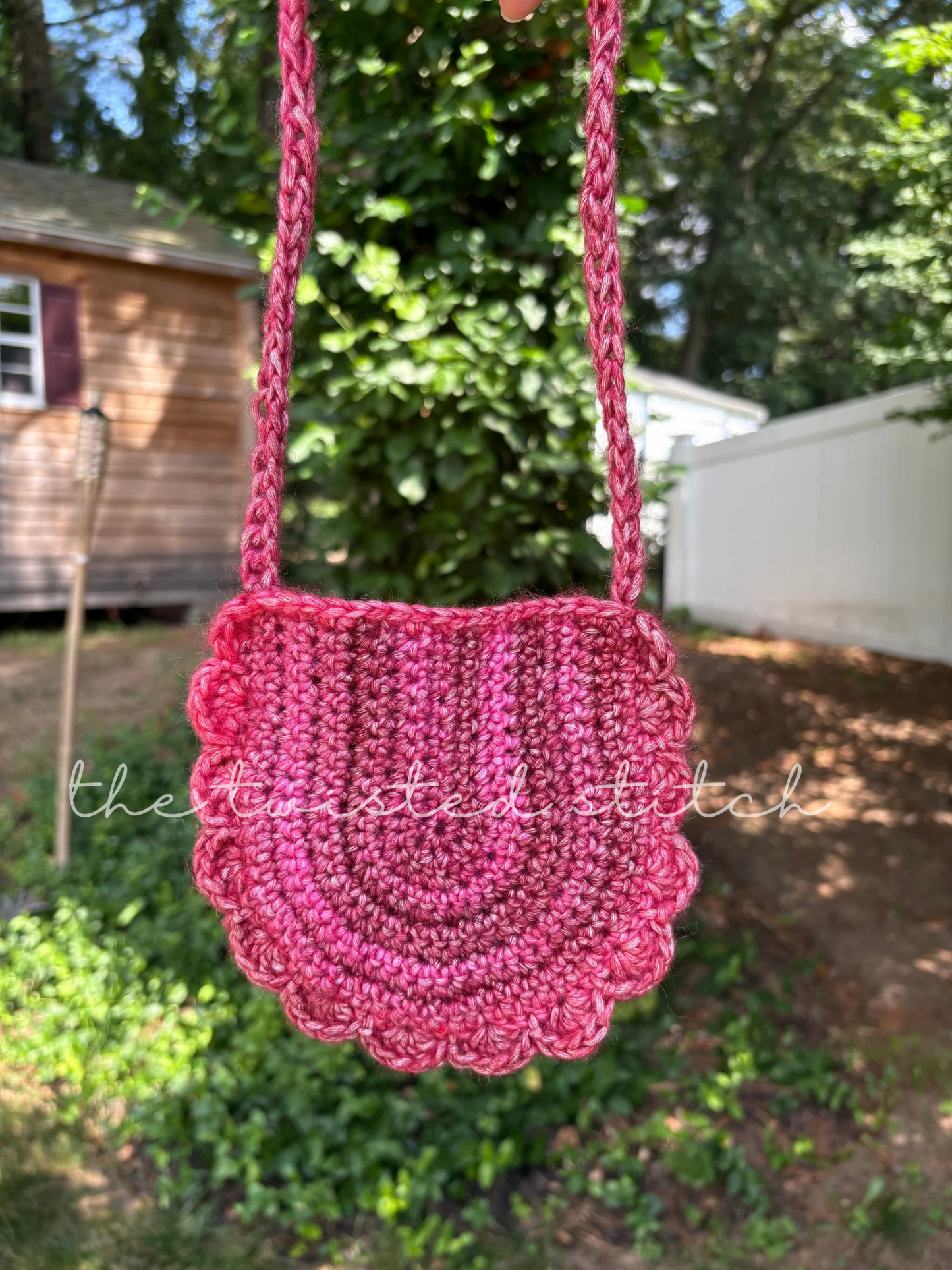 Sunset Beach Scalloped Boho Bag